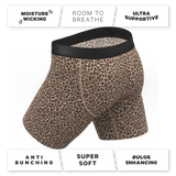 The Wild Cat | Leopard Print Long Leg Ball Hammock® Pouch Underwear With Fly - Shinesty - Flyclothing LLC