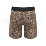 The Wild Cat | Leopard Print Long Leg Ball Hammock® Pouch Underwear With Fly - Shinesty - Flyclothing LLC