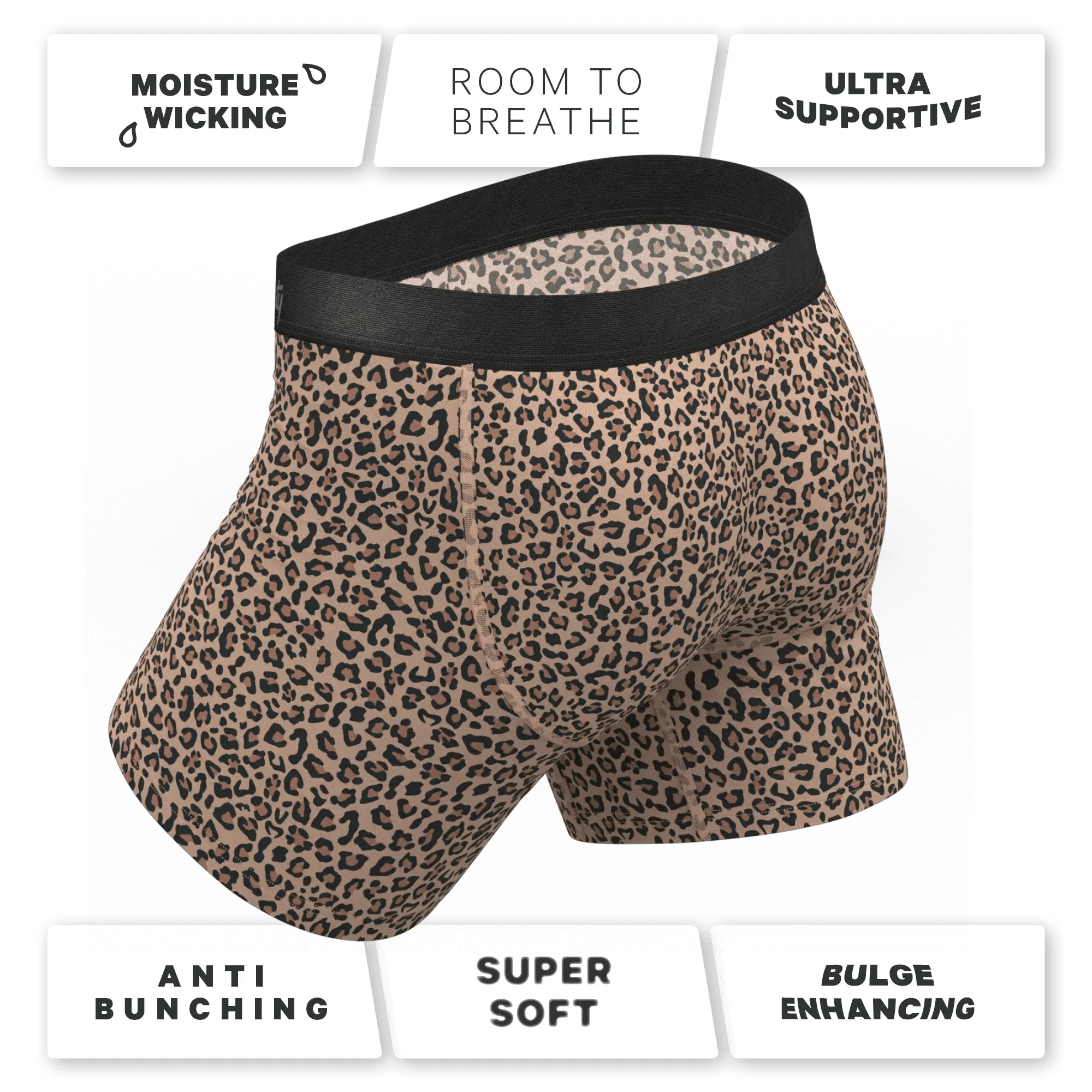 The Wild Cat | Leopard Print Ball Hammock® Pouch Underwear - Shinesty - Flyclothing LLC