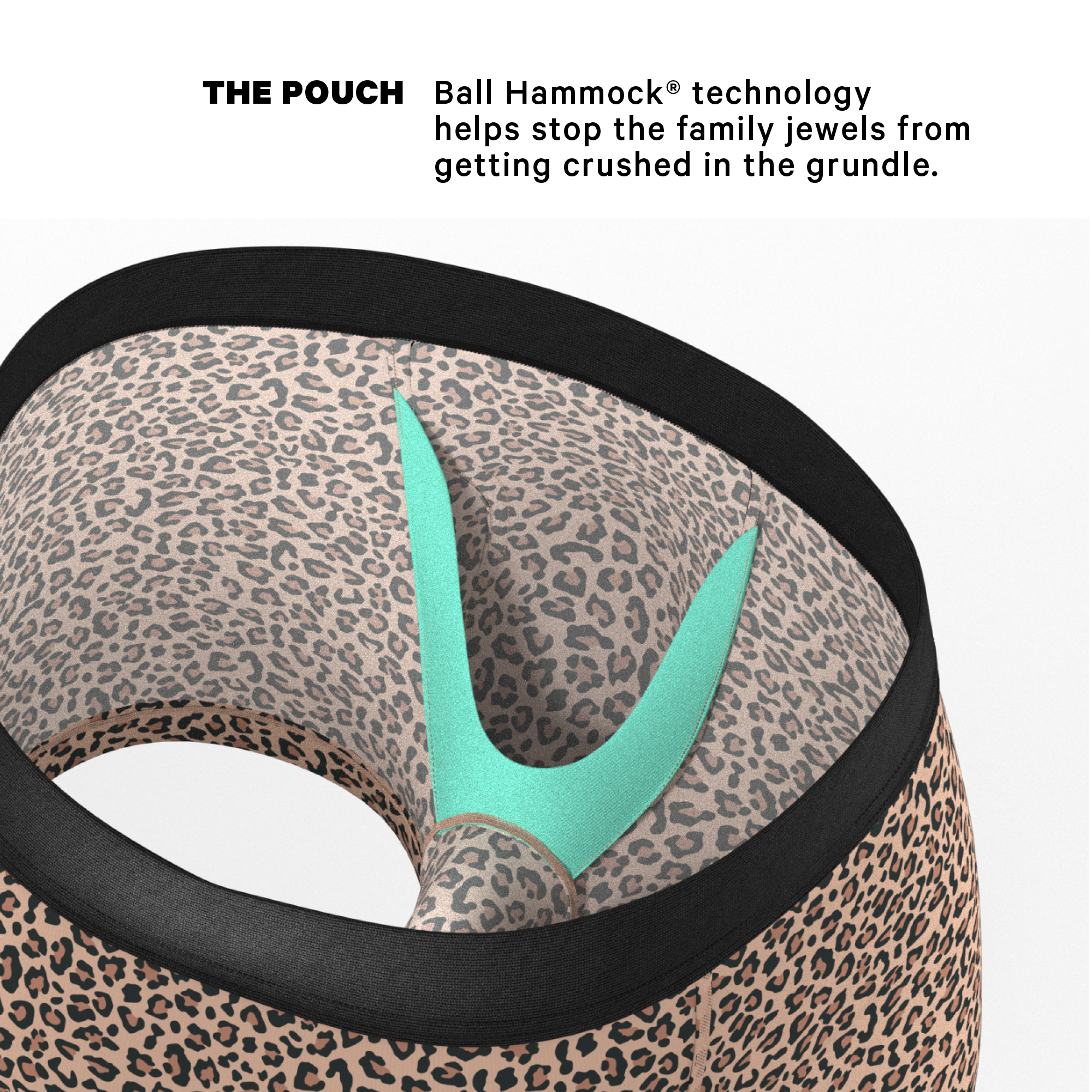 The Wild Cat | Leopard Print Ball Hammock® Pouch Trunks Underwear