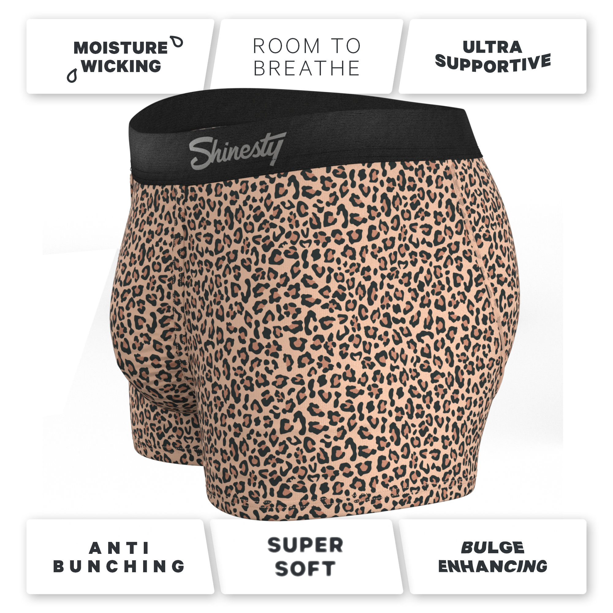 The Wild Cat | Leopard Print Ball Hammock® Pouch Trunks Underwear