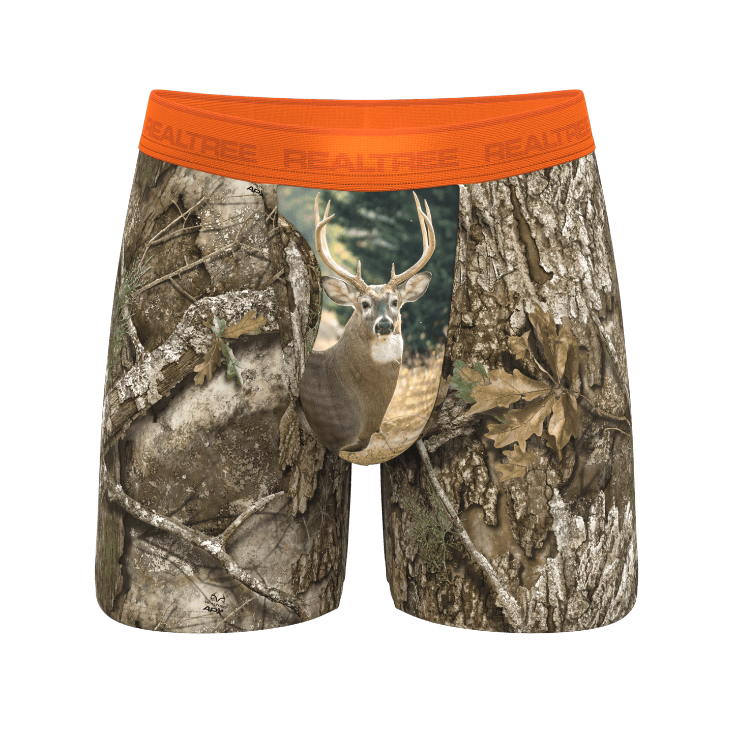 The Wild Game | Realtree x Shinesty Neon Orange Ball Hammock® Pouch Underwear With Fly