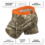 The Wild Game | Realtree x Shinesty Neon Orange Ball Hammock® Pouch Underwear With Fly