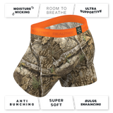 The Wild Game | Realtree x Shinesty Neon Orange Ball Hammock® Pouch Underwear With Fly