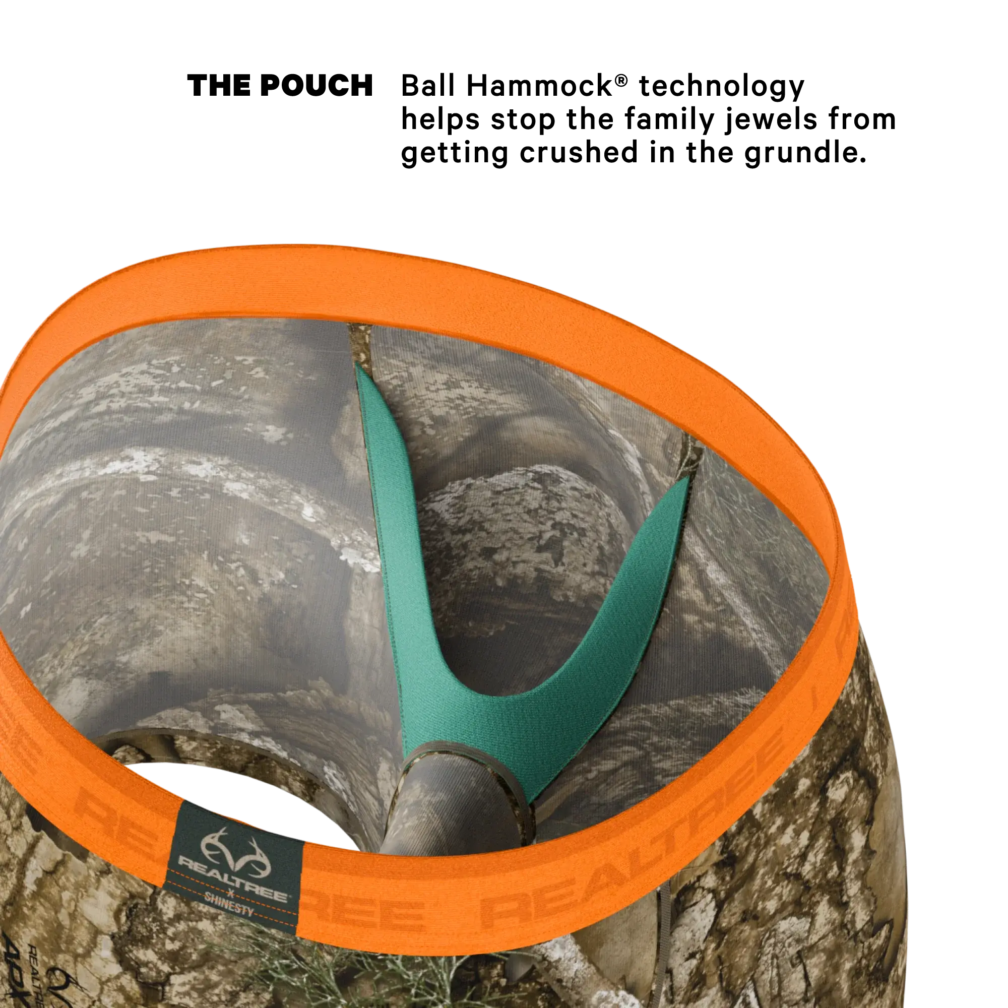 The Wild Game | Realtree x Shinesty Neon Orange Ball Hammock® Pouch Underwear - Shinesty - Flyclothing LLC