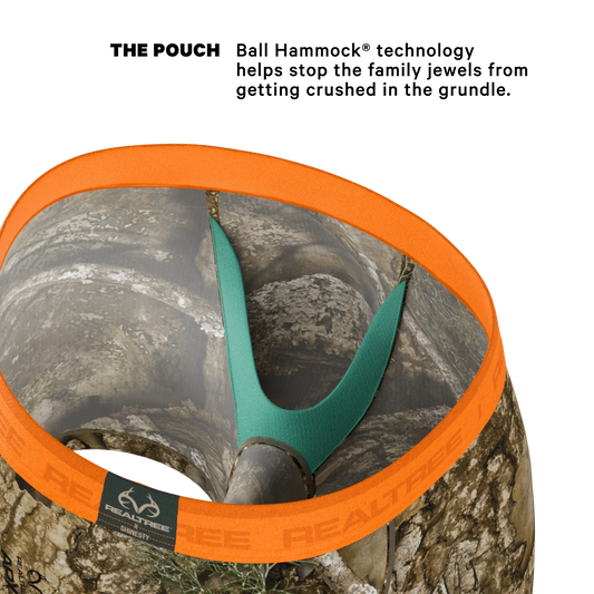 The Wild Game | Realtree x Shinesty Neon Orange Ball Hammock® Pouch Underwear - Shinesty - Flyclothing LLC