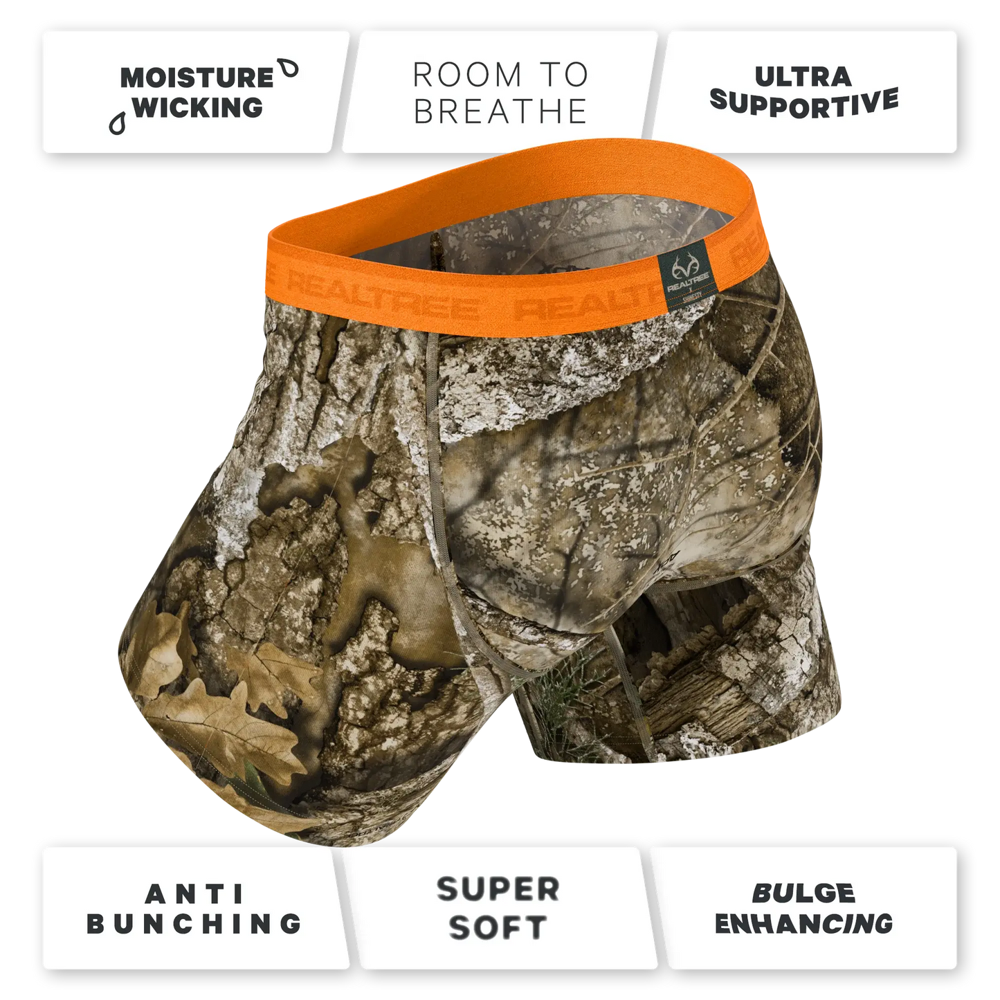 The Wild Game | Realtree x Shinesty Neon Orange Ball Hammock® Pouch Underwear - Shinesty - Flyclothing LLC