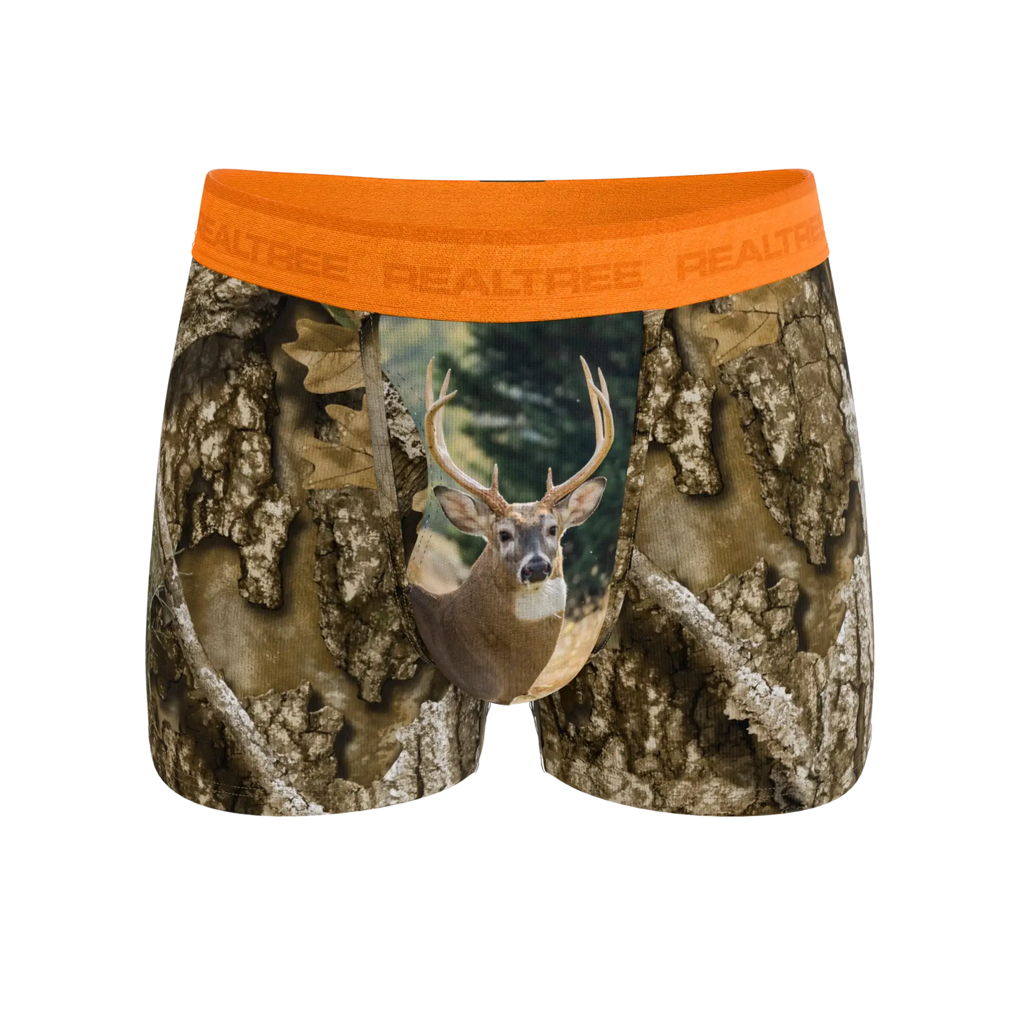 The Wild Game | Realtree x Shinesty Neon Orange Ball Hammock® Pouch Trunks Underwear - Shinesty - Flyclothing LLC