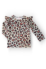 Wild One L/S Ruffle Tee - Mila & Rose ® - Flyclothing LLC
