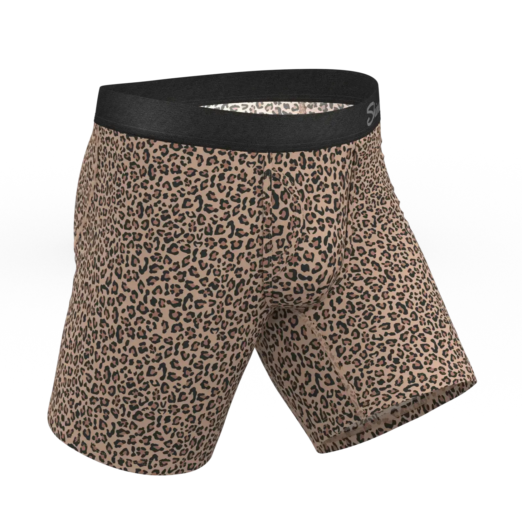 The Wild Cat | Leopard Print Long Leg Ball Hammock® Pouch Underwear With Fly - Shinesty - Flyclothing LLC