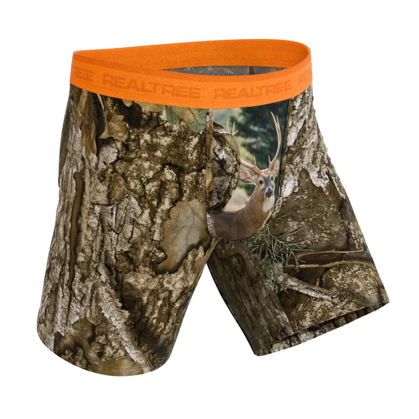 The Wild Game | Realtree x Shinesty Neon Orange Long Leg Ball Hammock® Pouch Underwear With Fly - Shinesty - Flyclothing LLC