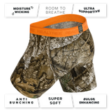 The Wild Game | Realtree x Shinesty Neon Orange Long Leg Ball Hammock® Pouch Underwear With Fly - Shinesty - Flyclothing LLC