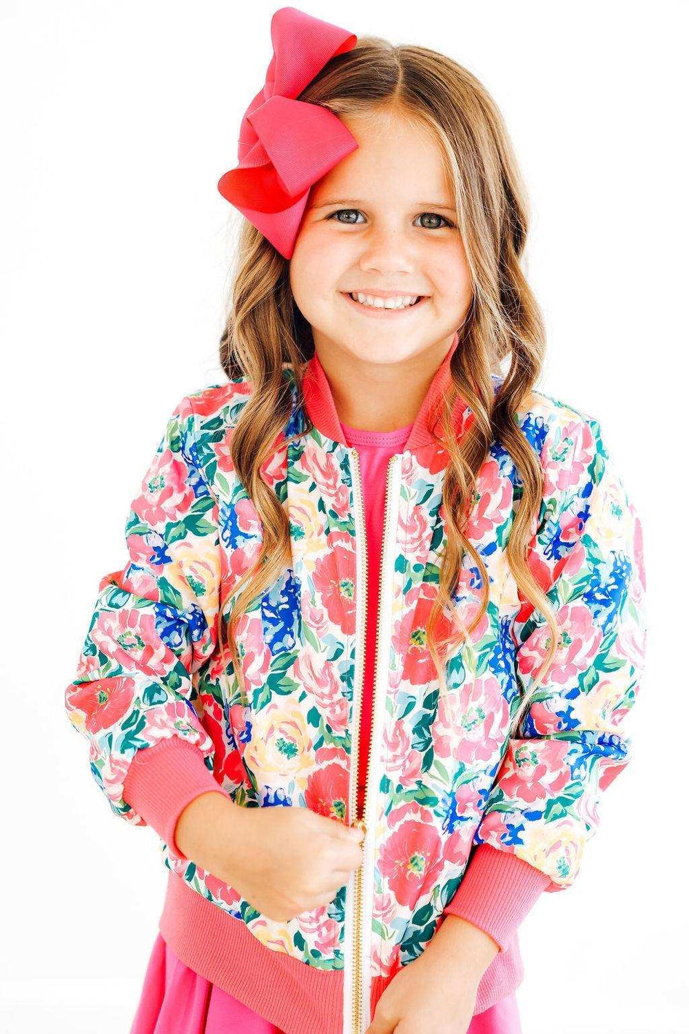 Wildflower Wishes Satin Jacket - Mila & Rose ® - Flyclothing LLC