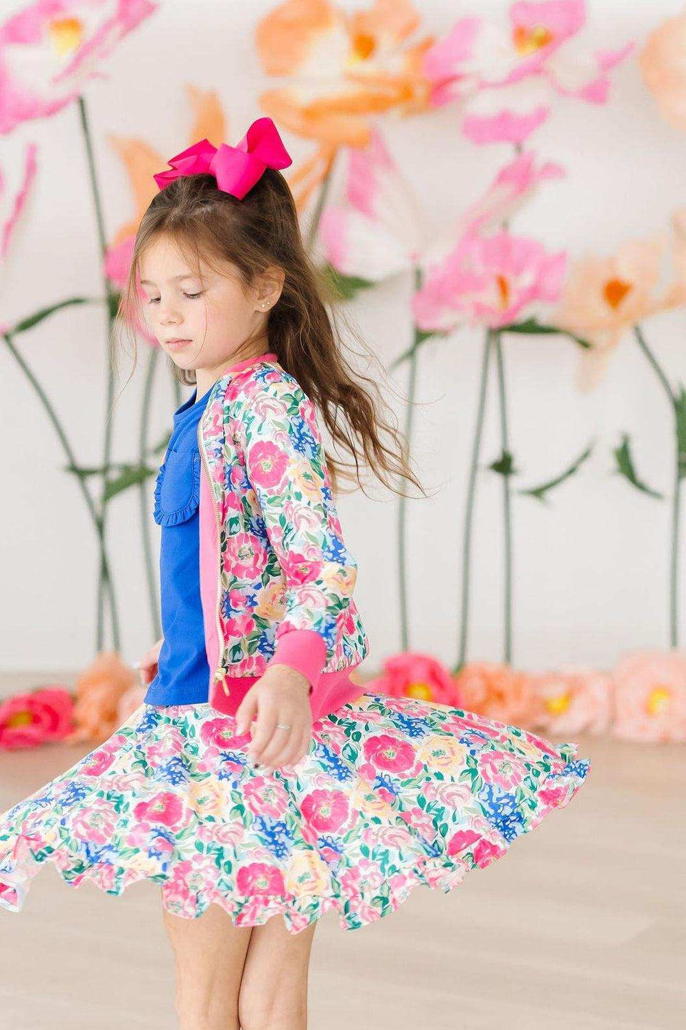 Wildflower Wishes Satin Jacket - Mila & Rose ® - Flyclothing LLC