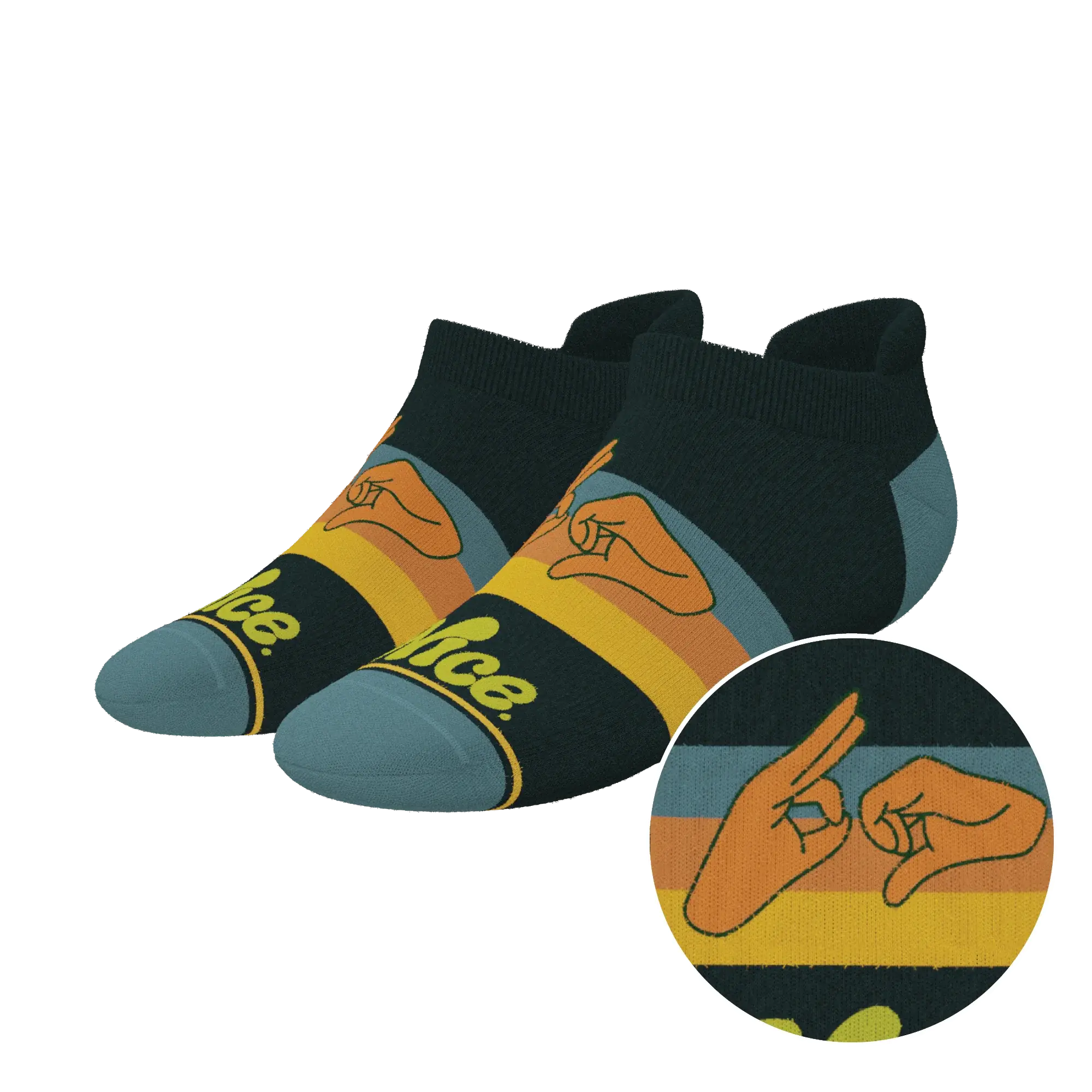 The Wine Dine & 69 | Route 69 Heel Hammock™ Ankle Socks - Shinesty - Flyclothing LLC