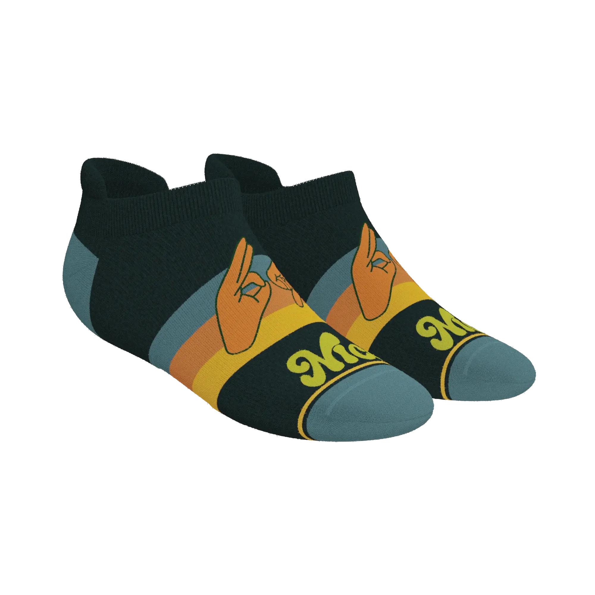 The Wine Dine & 69 | Route 69 Heel Hammock™ Ankle Socks - Shinesty - Flyclothing LLC
