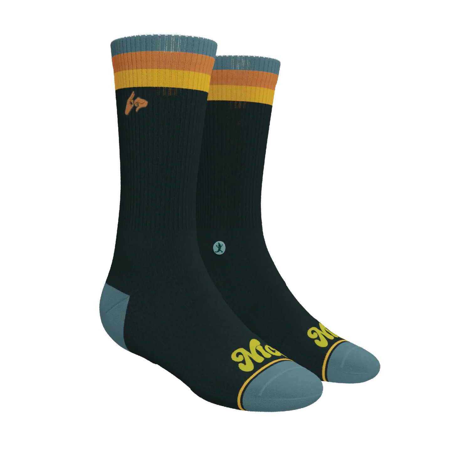 The Wine Dine & 69 | Route 69 Heel Hammock™ Crew Socks - Shinesty - Flyclothing LLC