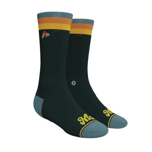 The Wine Dine & 69 | Route 69 Heel Hammock™ Crew Socks - Shinesty - Flyclothing LLC