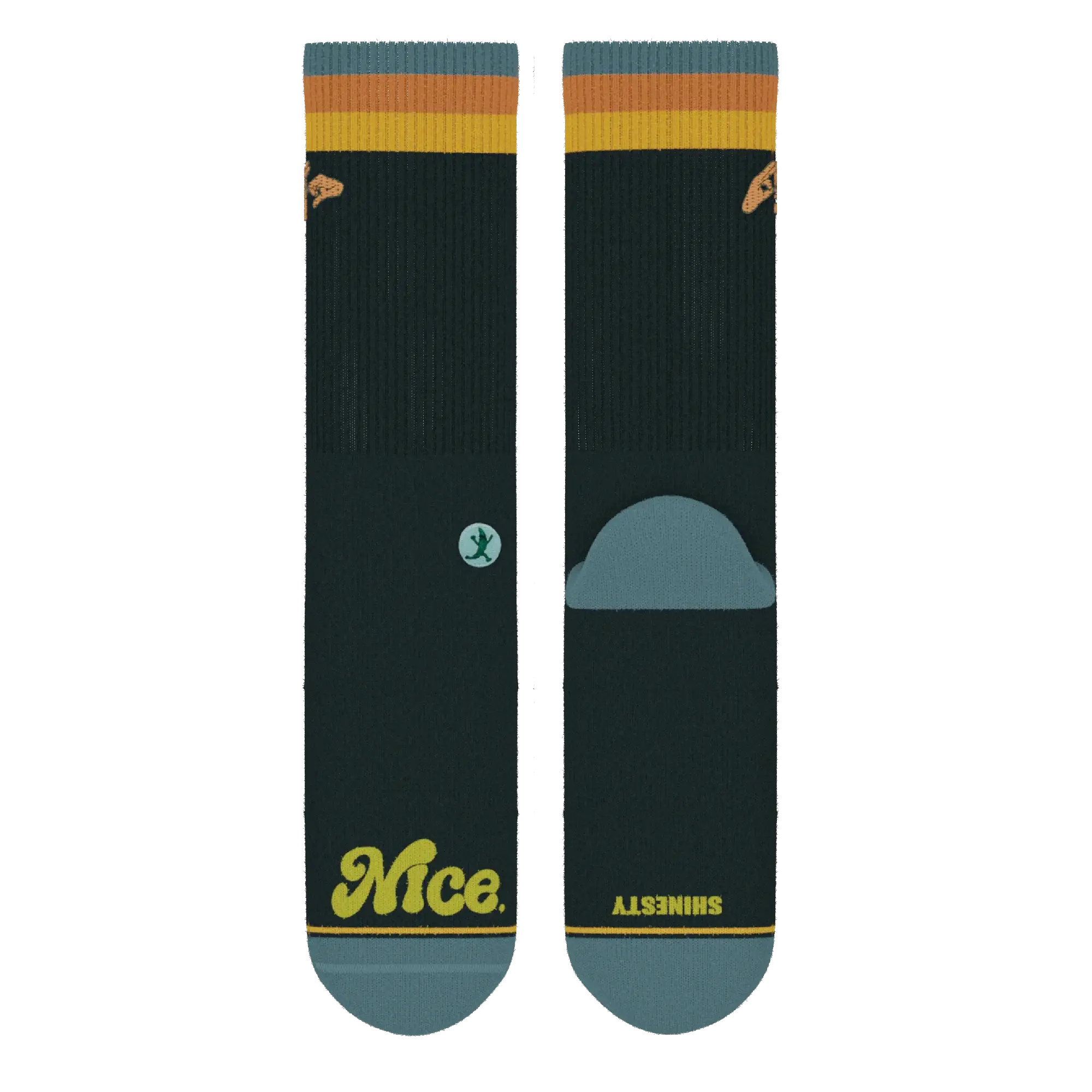 The Wine Dine & 69 | Route 69 Heel Hammock™ Crew Socks - Shinesty - Flyclothing LLC