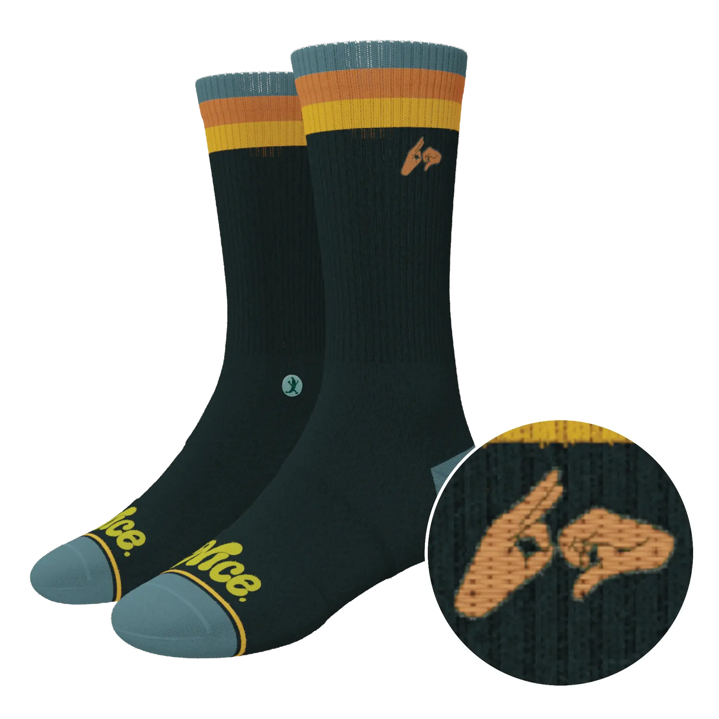 The Wine Dine & 69 | Route 69 Heel Hammock™ Crew Socks - Shinesty - Flyclothing LLC