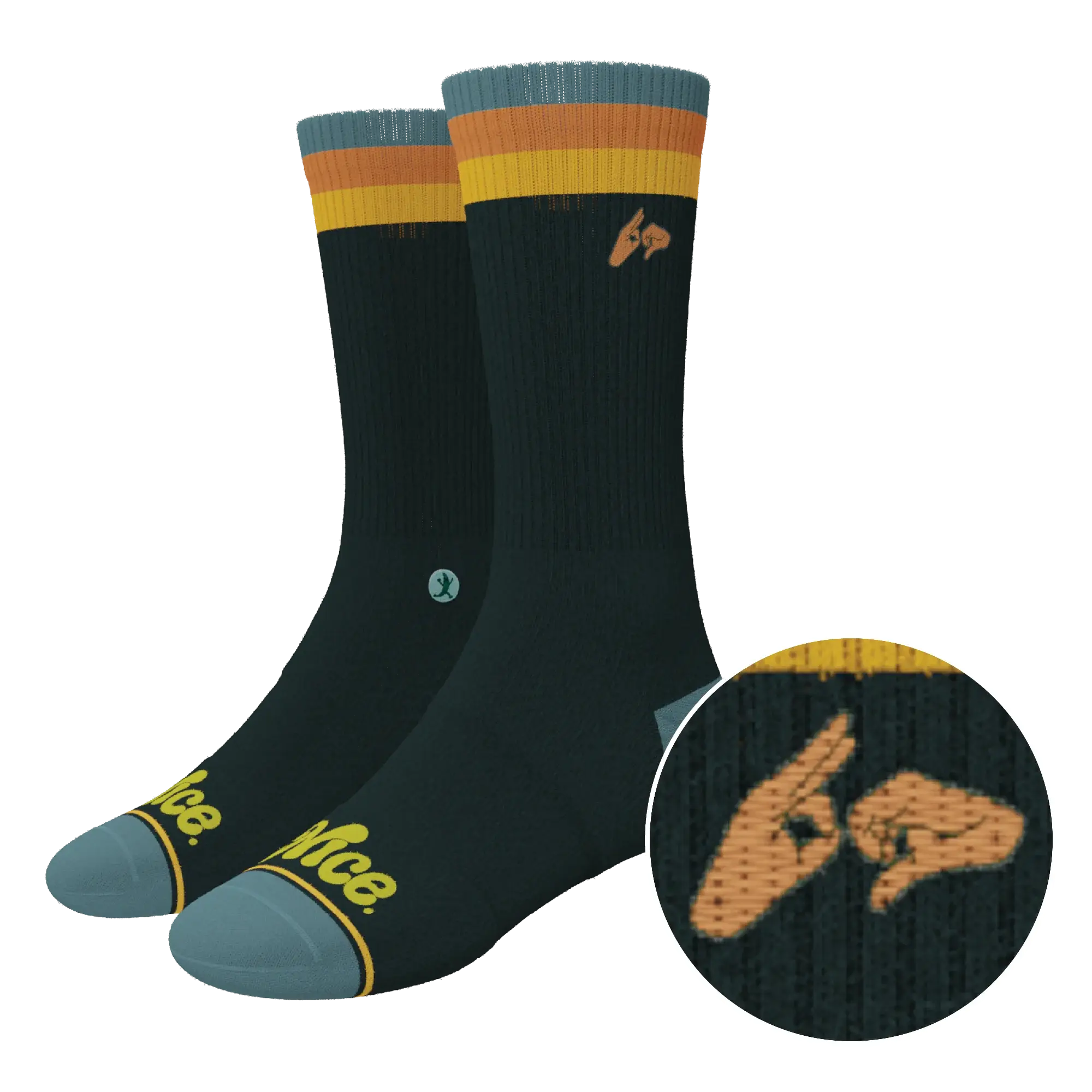 The Wine Dine & 69 | Route 69 Heel Hammock™ Crew Socks - Shinesty - Flyclothing LLC