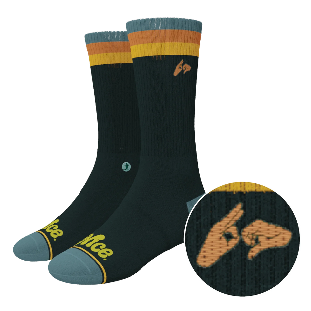 The Wine Dine & 69 | Route 69 Heel Hammock™ Crew Socks - Shinesty - Flyclothing LLC