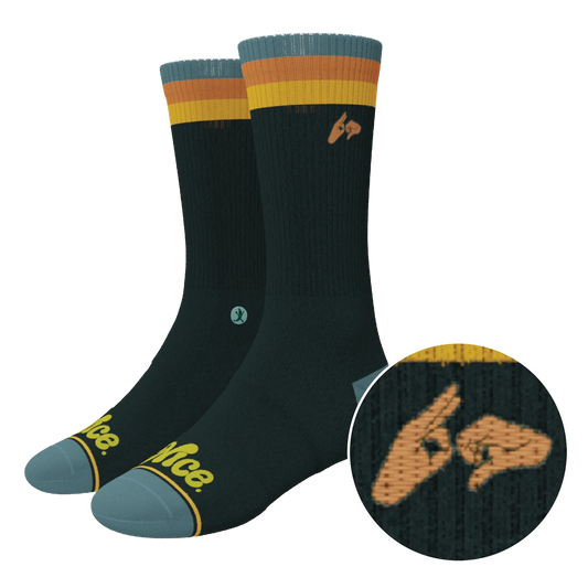 The Wine Dine & 69 | Route 69 Heel Hammock™ Crew Socks - Shinesty - Flyclothing LLC