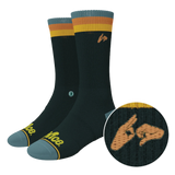 The Wine Dine & 69 | Route 69 Heel Hammock™ Crew Socks - Shinesty - Flyclothing LLC