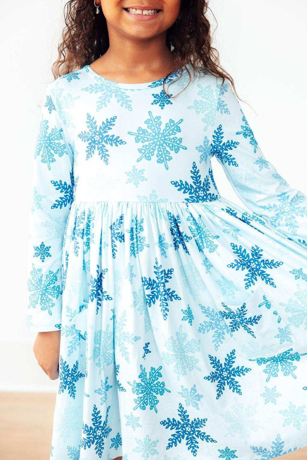Winter Wonderland L/S Pocket Twirl Dress - Mila & Rose ® - Flyclothing LLC