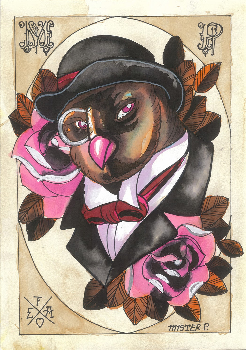 Black Market Art Company Wise Owl Print