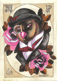 Black Market Art Company Wise Owl Print