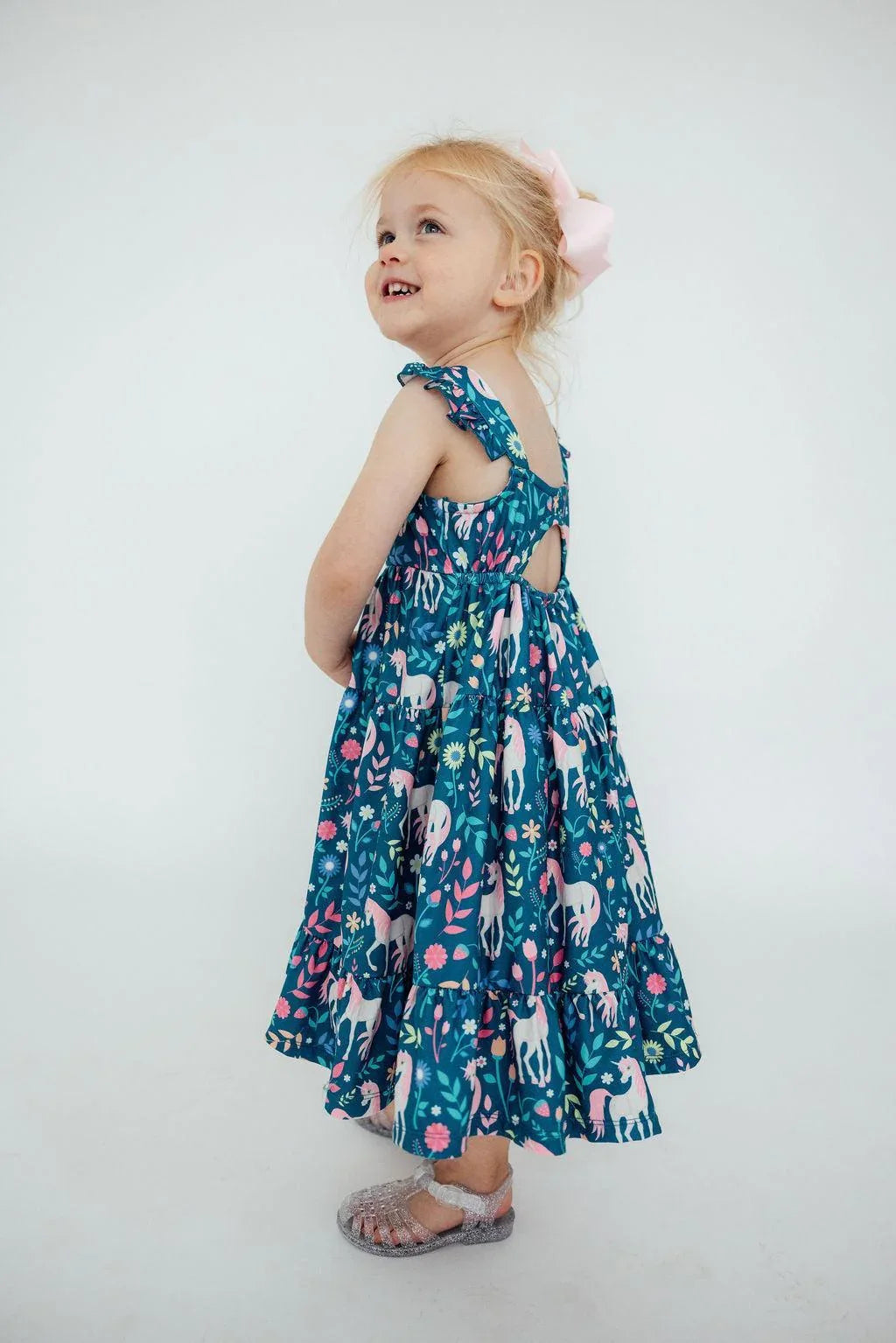 Wish Upon a Unicorn Ruffle Maxi Dress - Mila & Rose ® - Flyclothing LLC