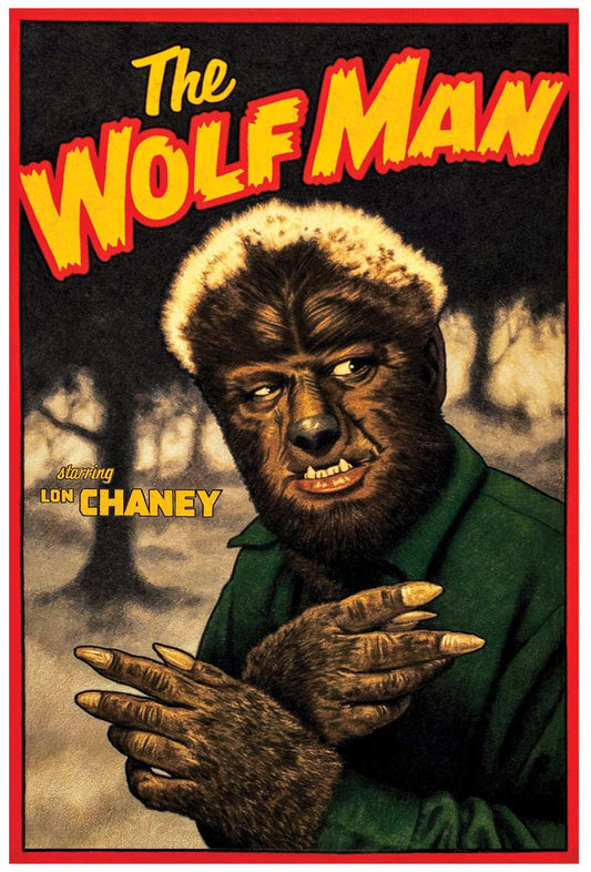 Black Market Art Company Wolf Man Movie Poster Print - Black Market Art Company - Flyclothing LLC