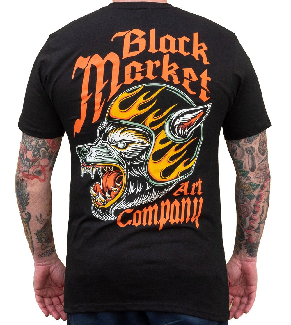 Black Market Art Company Wolf Speed Men's T-Shirt
