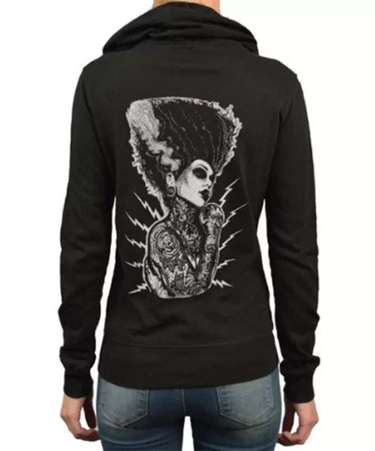 Black Market Art Company Demon Love Women's Zip Hoodie - Black Market Art Company - Flyclothing LLC