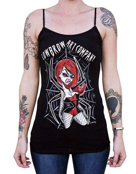 Black Market Art Company Spider Girl Women's Camisole Tank Top - Black Market Art Company - Flyclothing LLC