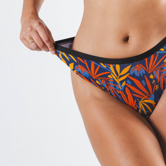 The San Diego Sunrise | Tropical Foliage Cheeky Underwear - Shinesty
