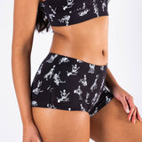 The Bare Back Bones | Glow in the Dark Skeletons Modal Boyshort Underwear - Shinesty - Flyclothing LLC