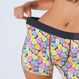 The Candy Crush | Candy Hearts Women’s Boxers - Shinesty - Flyclothing LLC
