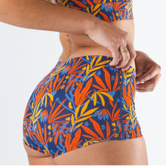 The San Diego Sunrise | Tropical Foliage Modal Boyshort Underwear - Shinesty