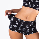 The Bare Back Bones | Glow in the Dark Skeletons Modal Boyshort Underwear - Shinesty - Flyclothing LLC