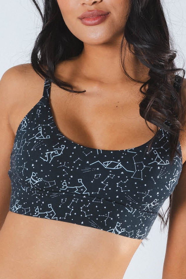 The Big Bang | Glow In The Dark Constellation Boob Hammock™ Scoop Bralette - Shinesty - Flyclothing LLC