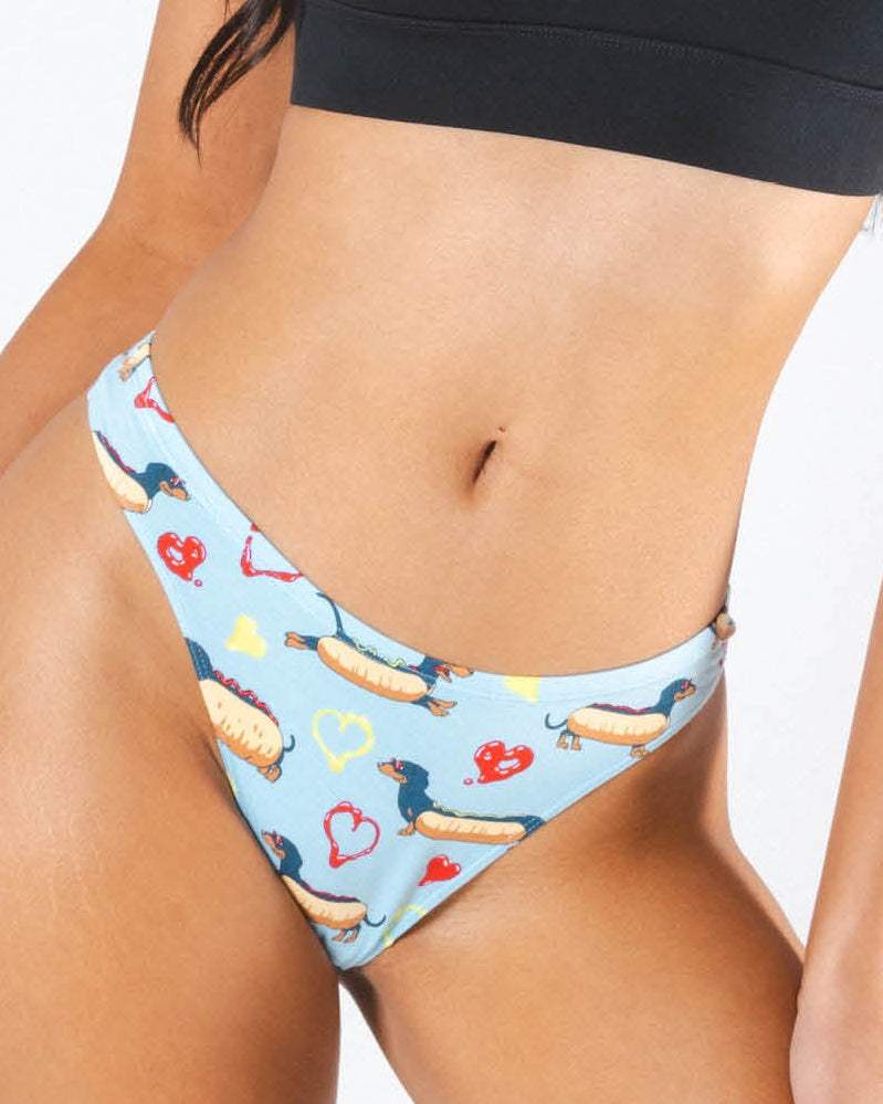 The Lovely Wiener | Wiener Dogs MicroModal Thong - Shinesty - Flyclothing LLC