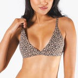The Wild Cat | Leopard Print Boob Hammock™ Triangle Bralette