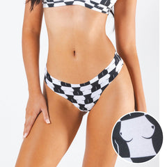 The Chest Mate | Checkered Seamless Thong - Shinesty