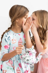 Wonderland 3/4 Sleeve Pocket Twirl Dress - Mila & Rose ® - Flyclothing LLC