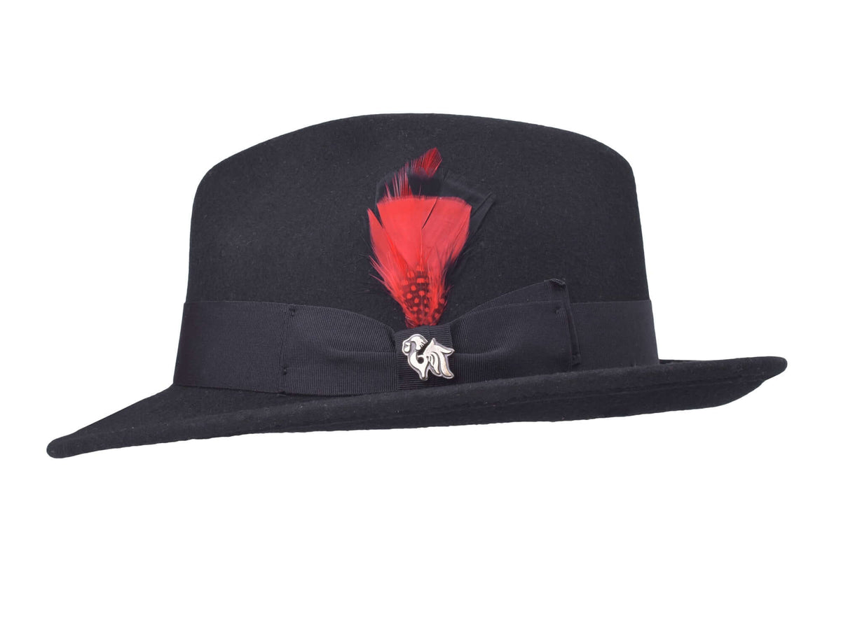 Wool Felt Fedora Deluxe Hat — Men's Classic Style