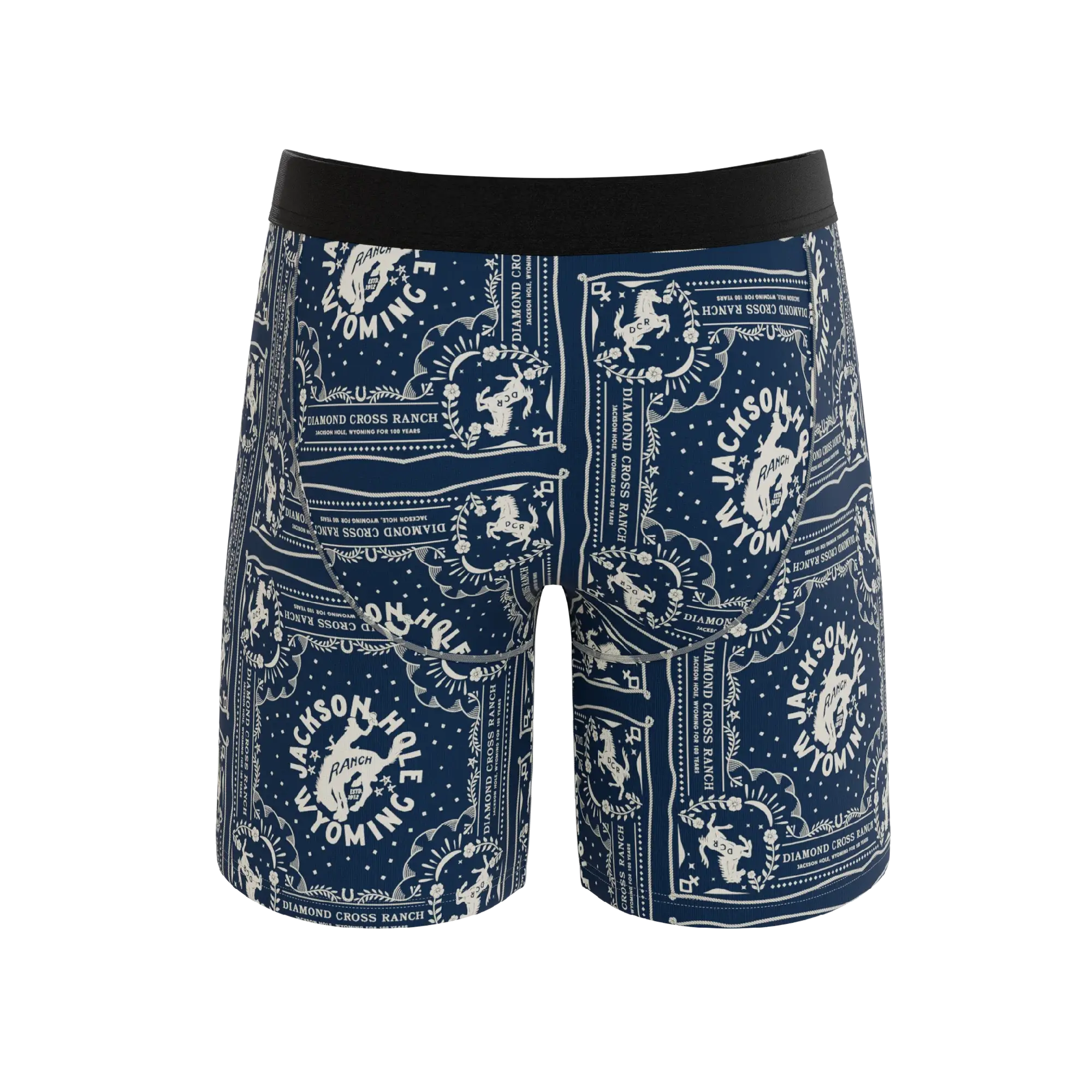 The Wrangle 'Em | Blue Bandana Shinesty x Diamond Cross Ranch Long Leg Ball Hammock® Pouch Underwear With Fly - Shinesty - Flyclothing LLC