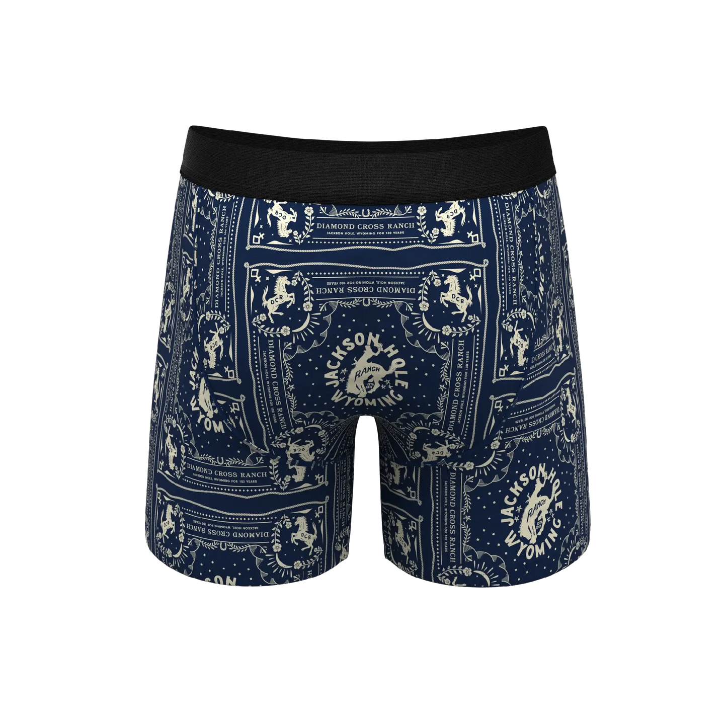 The Wrangle 'Em | Blue Bandana Shinesty x Diamond Cross Ranch Ball Hammock® Pouch Underwear With Fly - Shinesty - Flyclothing LLC