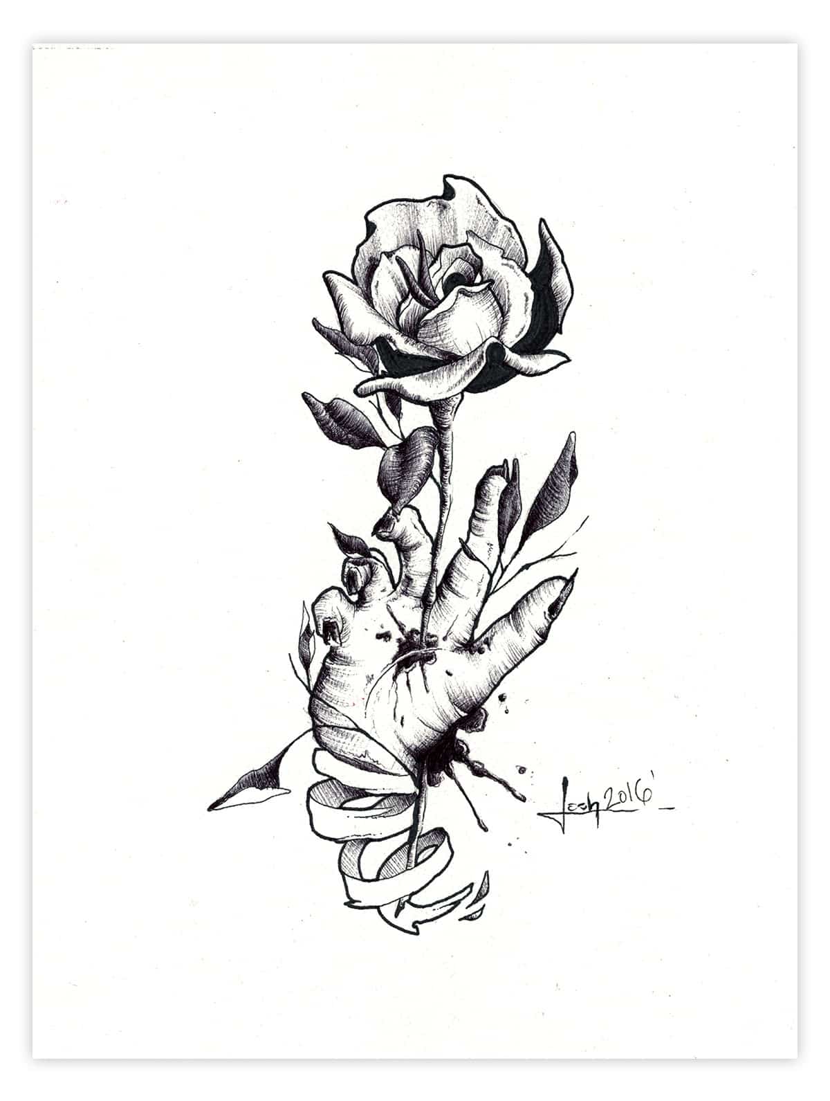 Black Market Art Company Writers Cramp Print - Black Market Art Company - Flyclothing LLC
